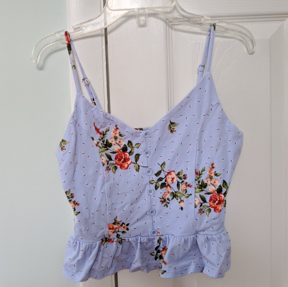 🌼Floral Blue Summer Floral Tank Top